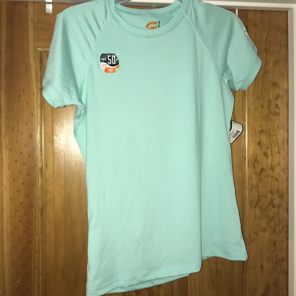 light blue rashguard